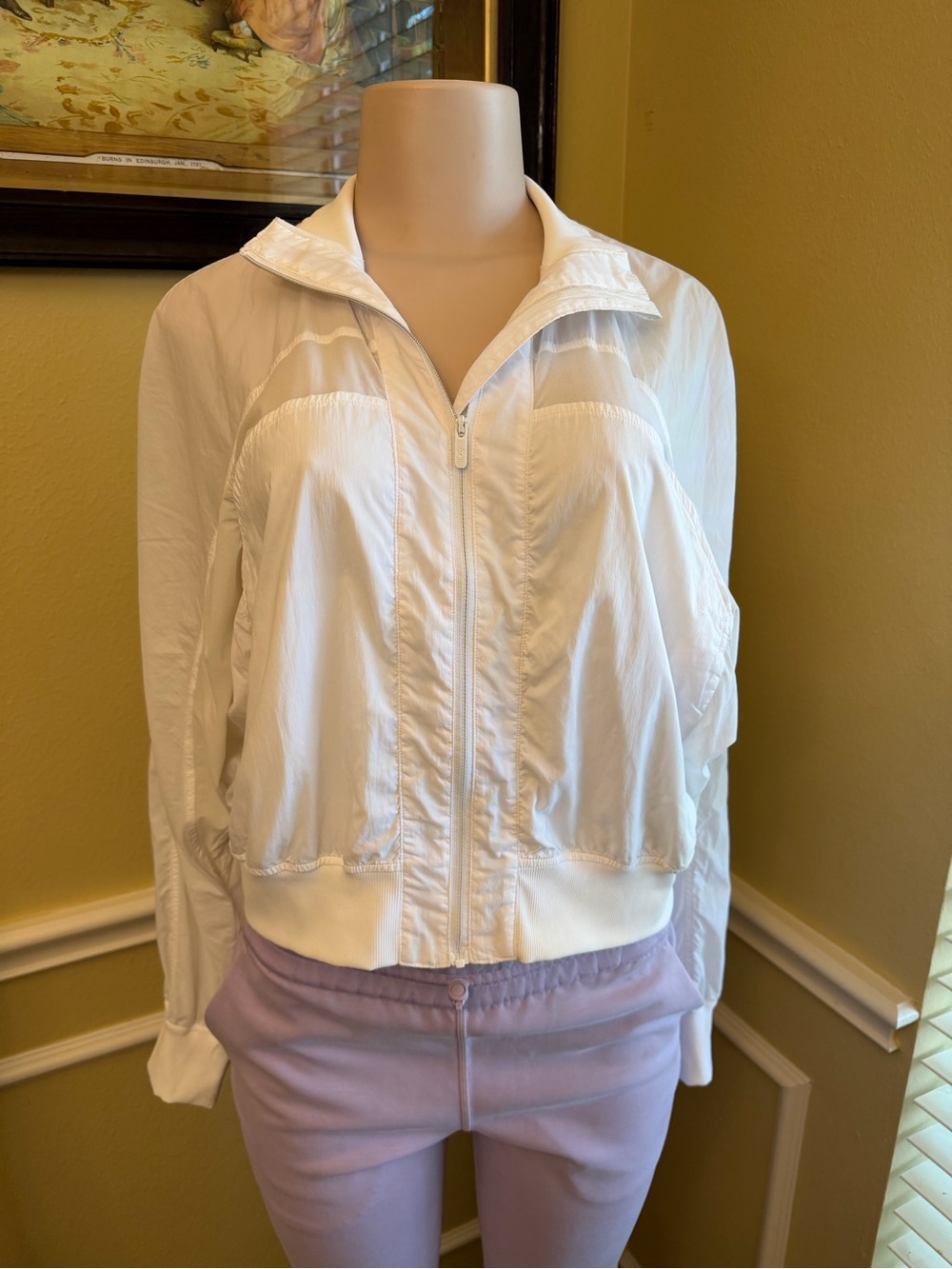 lululemon athletica White Lightweight Zip Jacket
